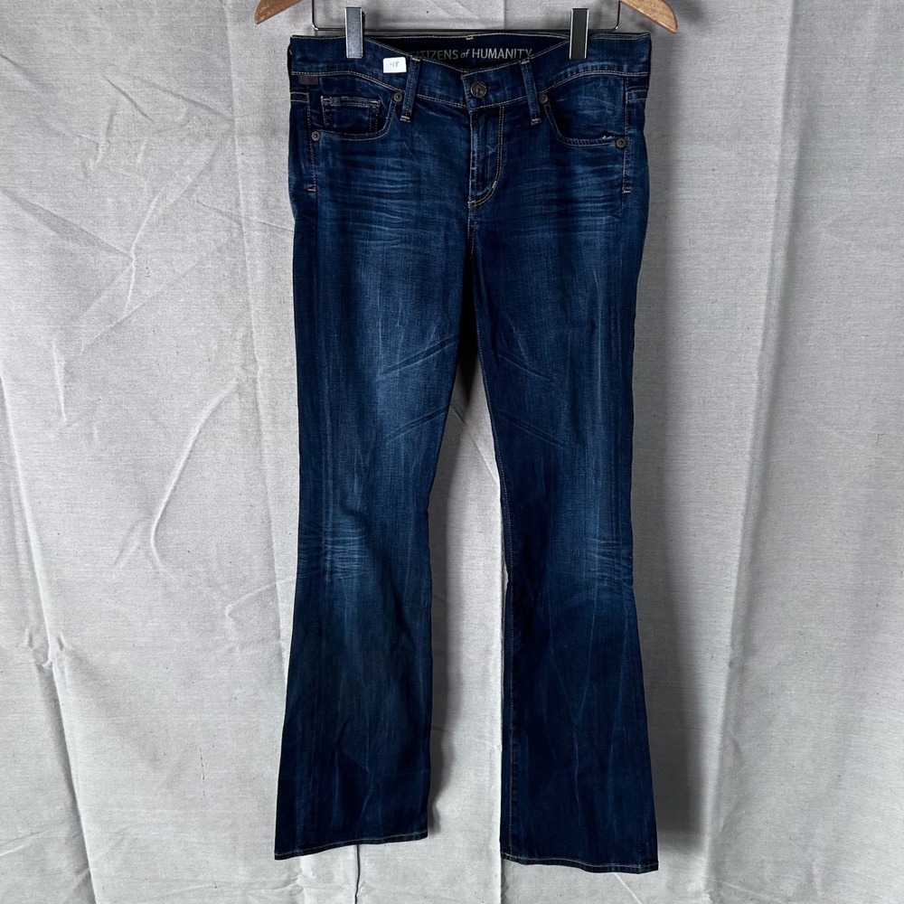 Citizens of Humanity Kelly Bootcut Jeans Dark Wash Low Rise Size‎ 27 1325B-243